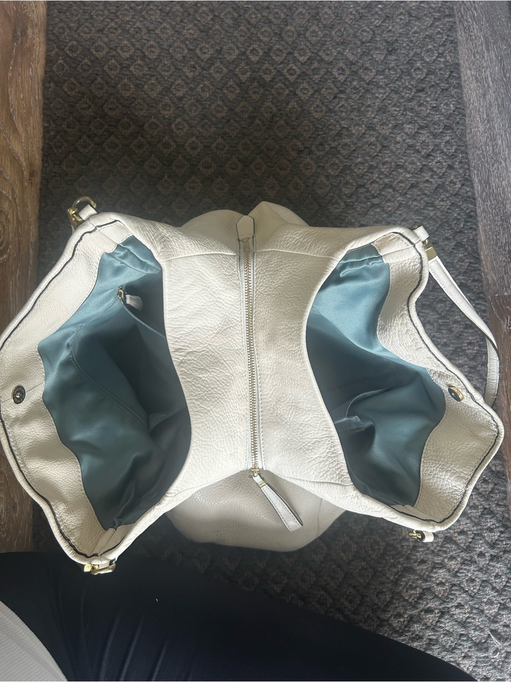 Coach Cream Pebbled Leather Hobo bag - Picture 7 of 13